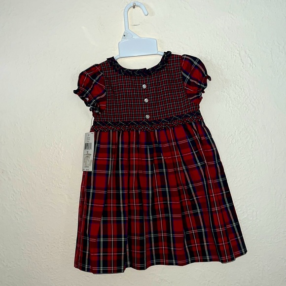 Chaps 18 months holiday tartan dress nwt - Picture 5 of 6